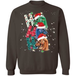 Ho Ho Ho Horse Santa Christmas Shirt image Ho Ho Ho Horse Santa Christmas Shirt