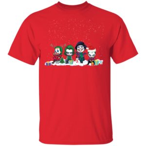 Joker All Series Chibi Christmas Shirt image Joker All Series Chibi Christmas Shirt