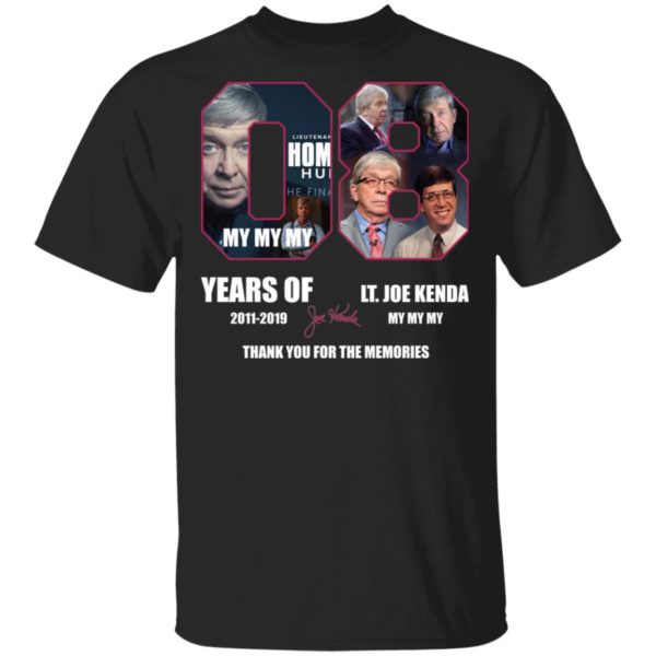 08 Years Of Lt Joe Kenda 2011 2019 Thank You For The Memories Signed Shirt