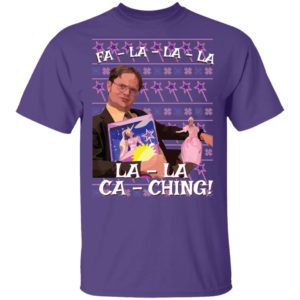 Dwight Schrute Fa La La Ca Ching Ugly Christmas Shirt