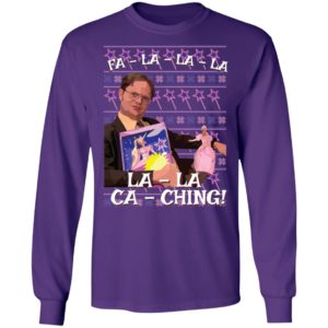 Dwight Schrute Fa La La Ca Ching Ugly Christmas Shirt