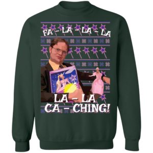 Dwight Schrute Fa La La Ca Ching Ugly Christmas Shirt