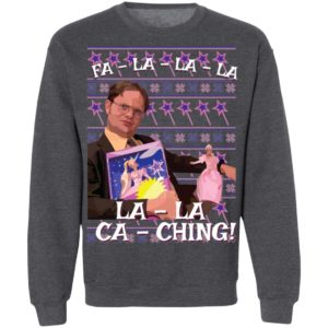 Dwight Schrute Fa La La Ca Ching Ugly Christmas Shirt