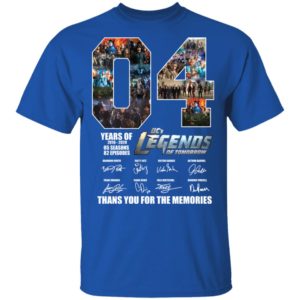 04 Years Of Dc’s Legends Of Tomorrow Thank You For The Memories Signatures Shirt