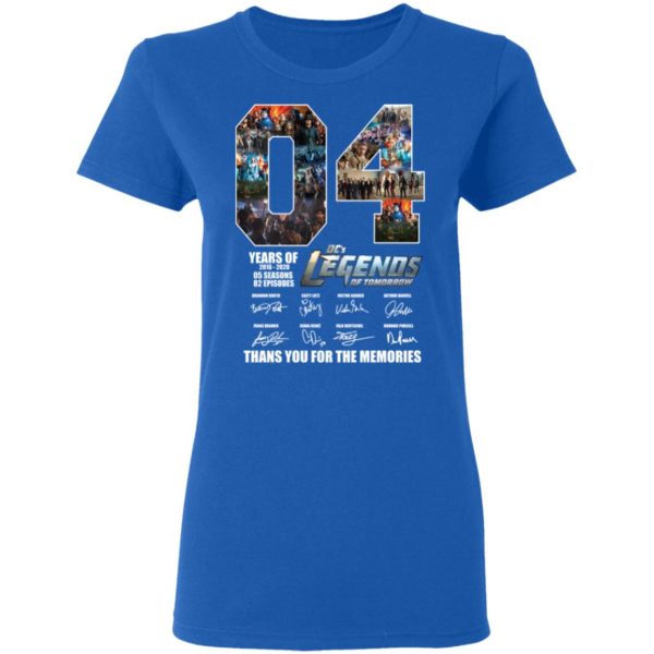 04 Years Of Dc’s Legends Of Tomorrow Thank You For The Memories Signatures Shirt