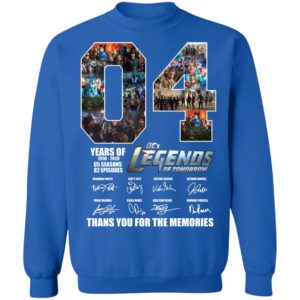 04 Years Of Dc’s Legends Of Tomorrow Thank You For The Memories Signatures Shirt