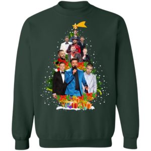 Justin Timberlake Christmas Tree Sweatshirt image Justin Timberlake Christmas Tree Sweatshirt