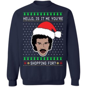 Lionel Richie Hello Ugly Christmas Sweater image Lionel Richie Hello Ugly Christmas Sweater