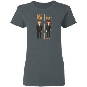 Male Female Pilot Equality Gender Gap Aviation Shirt