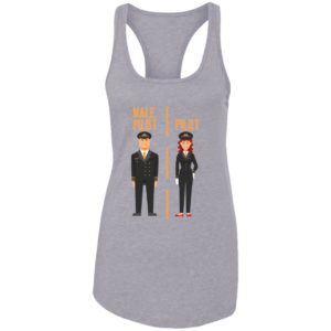 Male Female Pilot Equality Gender Gap Aviation Shirt