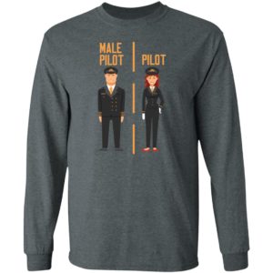 Male Female Pilot Equality Gender Gap Aviation Shirt