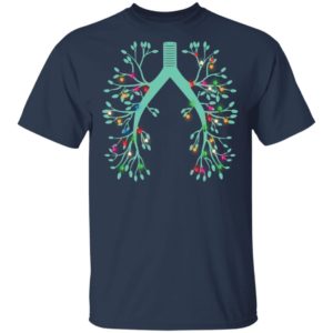 Respiratory Therapy Lung Christmas string Light Ornament Shirt