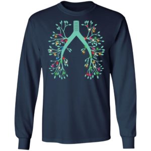 Respiratory Therapy Lung Christmas string Light Ornament Shirt