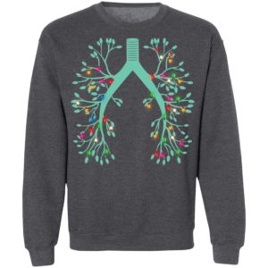 Respiratory Therapy Lung Christmas string Light Ornament Shirt