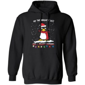 Penguin On The Naughty List And I Regret Nothing Shirt