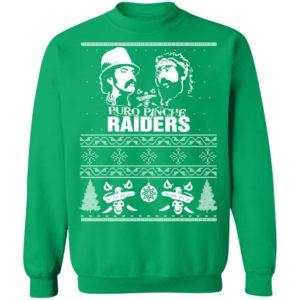 Puro Pinche Raiders Ugly Christmas Sweatshirt