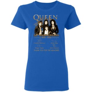 Queen 50th anniversary thank you for memories shirt