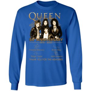 Queen 50th anniversary thank you for memories shirt