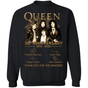 Queen 50th anniversary thank you for memories shirt