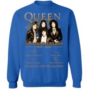 Queen 50th anniversary thank you for memories shirt