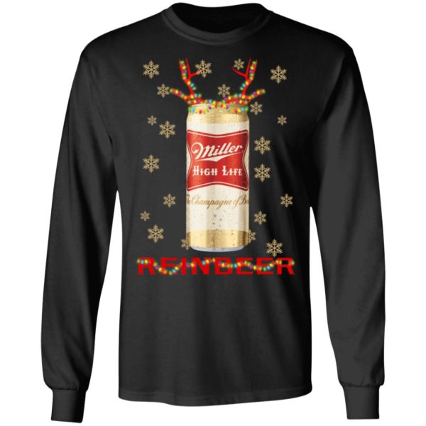 Miller High Life Reinbeer Beer Christmas Sweatshirt