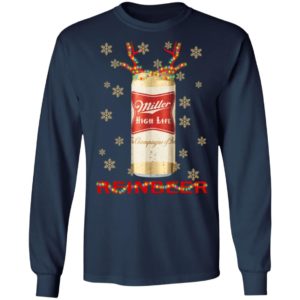 Miller High Life Reinbeer Beer Christmas Sweatshirt image Miller High Life Reinbeer Beer Christmas Sweatshirt