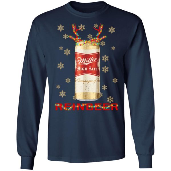 Miller High Life Reinbeer Beer Christmas Sweatshirt