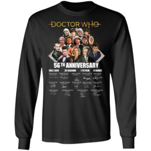 Doctor Who Characters 56th Anniversary 1963 2019 Signature Shirt