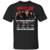 Motley Crue Red 39th Anniversary 1981-2020 Thank You For The Memories Signature Shirt