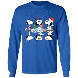 Christmas Peanuts Snoopy Water Reflection Shirt image Christmas Peanuts Snoopy Water Reflection Shirt