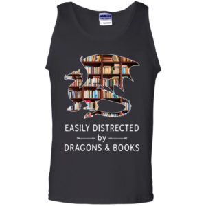 Easily Distracted By Dragons And Books Shirt