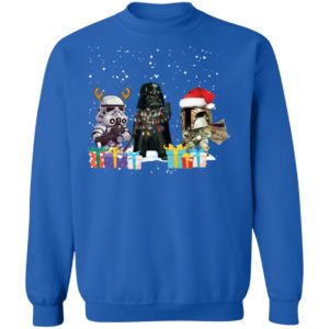 Darth Vader R2D2 Boba Fett Chibi Christmas Shirt
