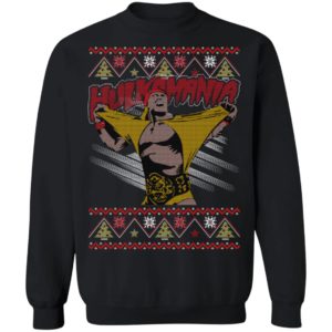 Hulkamania Hulk Hogan Pro Wrestling Christmas Sweatshirt