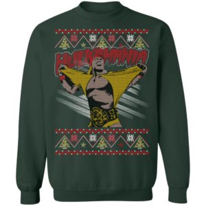 Hulkamania Hulk Hogan Pro Wrestling Christmas Sweatshirt