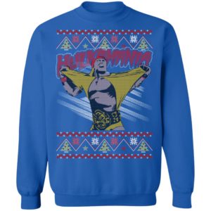 Hulkamania Hulk Hogan Pro Wrestling Christmas Sweatshirt
