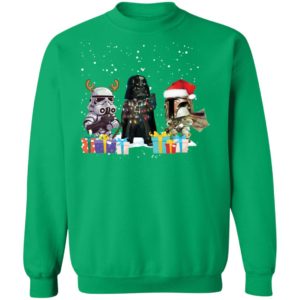 Darth Vader R2D2 Boba Fett Chibi Christmas Shirt