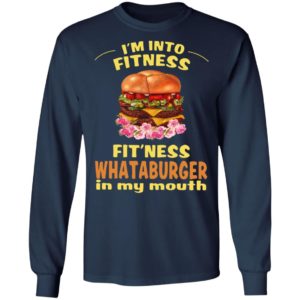 I'm into fitness whataburger in my mouth christmas sweatshirt