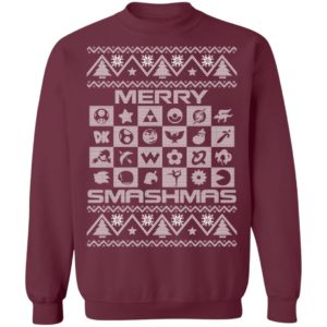 Super Smash Bros Logo Ugly Christmas Sweatshirt