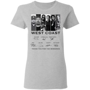 West Coast Thank You For The Memories Shirt