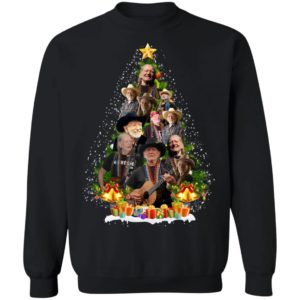 Willie Nelson Christmas Tree Ugly Sweater