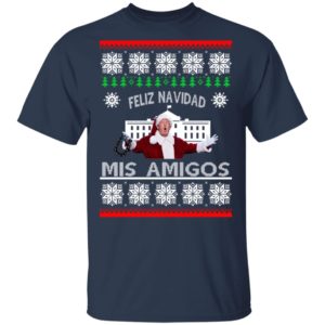 Donald Trump Feliz Navidad Mis Amigos Christmas Sweatshirt
