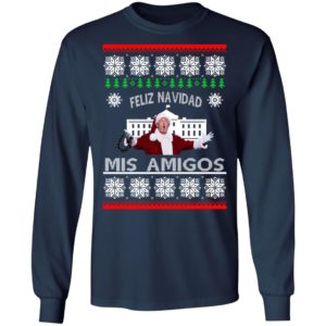 Donald Trump Feliz Navidad Mis Amigos Christmas Sweatshirt