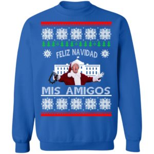 Donald Trump Feliz Navidad Mis Amigos Christmas Sweatshirt