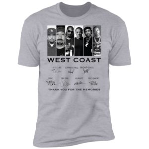 West Coast Thank You For The Memories Shirt
