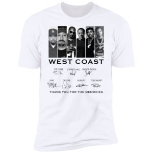 West Coast Thank You For The Memories Shirt