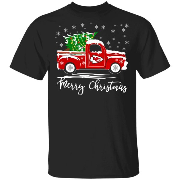 Merry Christmas Kansas City Chiefs Truck T Shirt