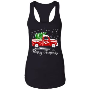Merry Christmas Kansas City Chiefs Truck T Shirt image Merry Christmas Kansas City Chiefs Truck T Shirt