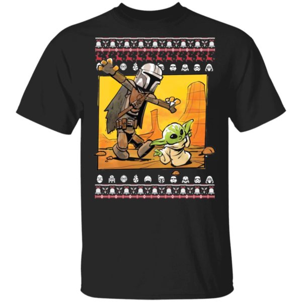 Star Wars Stormtrooper And Baby Yoda Christmas Shirt