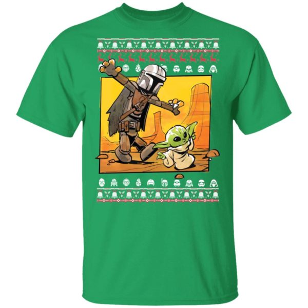 Star Wars Stormtrooper And Baby Yoda Christmas Shirt