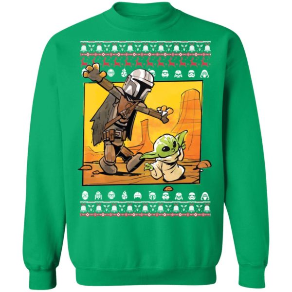 Star Wars Stormtrooper And Baby Yoda Christmas Shirt